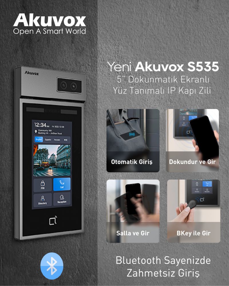 Akuvox S535 tasarım detayı