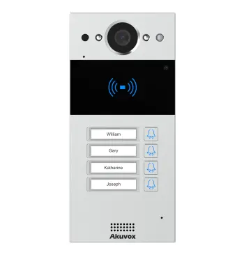 Akuvox R20Bx4 4 Butonlu Villa Zil Paneli Ip Interkom Sistemleri